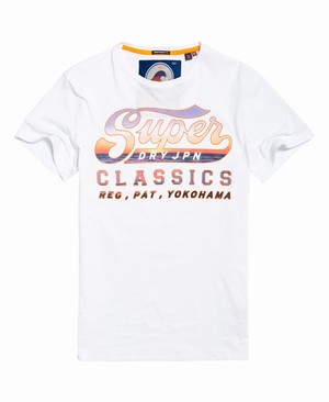 Superdry Classics Lite Weight Férfi Pólók Fehér | GYFVN3497